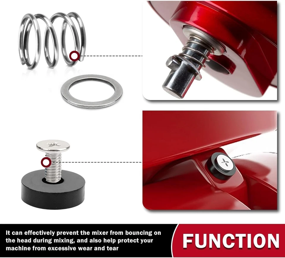 Repuesto de resorte y lavadora para batidoras KitchenAid - Kitchenaid inclinable plateado Foto 2 de 2