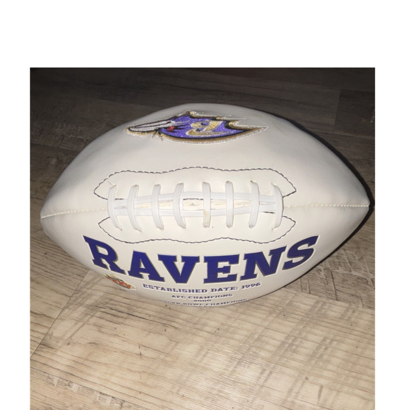Baltimore Ravens Commemorative Football Super Bowl XXXV Champions White