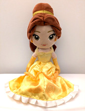 16" Disney Store EXCLUSIVE ~ PRINCESS BELLE BEAUTY & THE BEAST Soft Doll ~ VGUC!