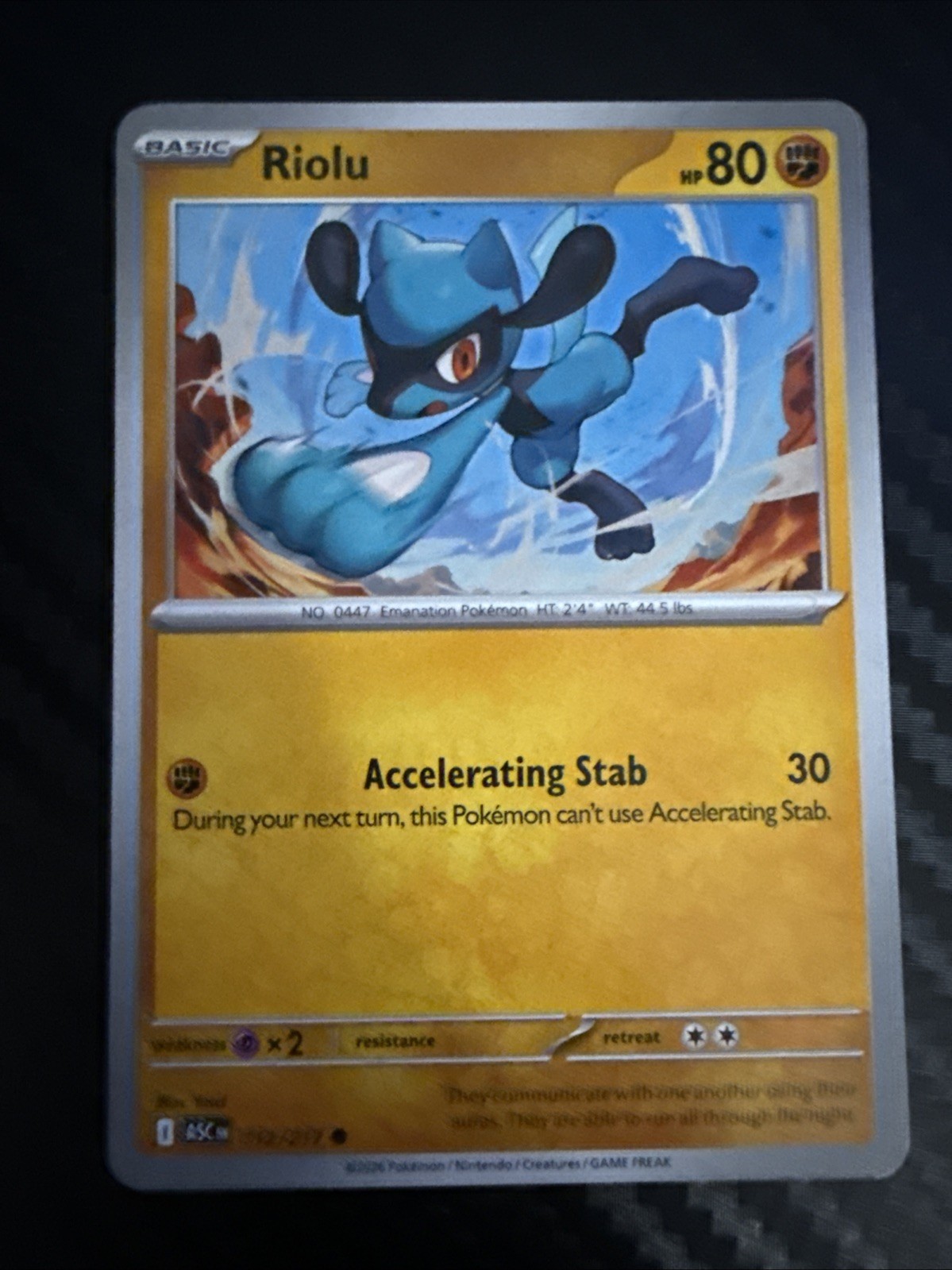 Riolu 112/217 Me: Ascended Heroes Regular