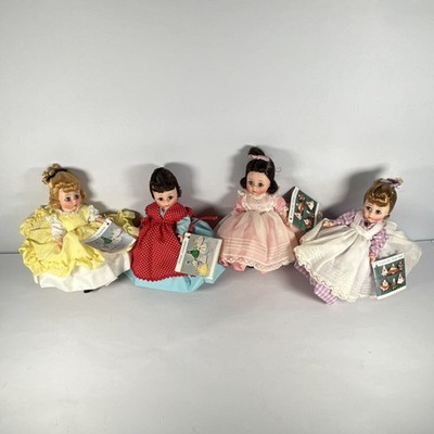 Portrait Miniatures Alexander Kins Doll Lot w/ Booklets Amy Jo Beth Meg Clean