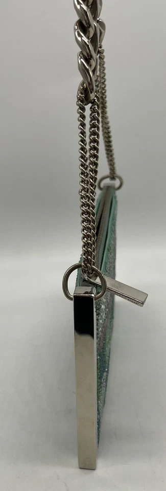 Bolso de Mano Giorgio Armani DAÑADO Azul Lentejuelas Adornado Noche  Foto 3 de 4