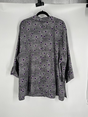 CATHERINES Damen Tunika Oberteil mit Knöpfen 3X (26/28) geblümt mehrfarbig 3/4 Arm Boho - Bild 10 von 15