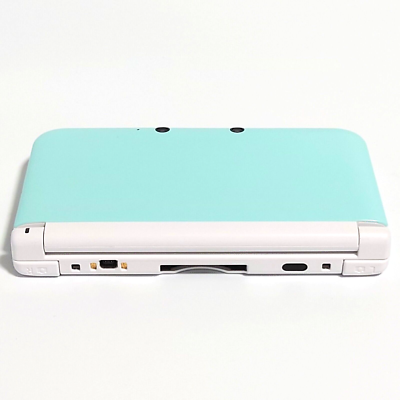Nintendo 3DS XL LL Console Mint Blue w/Box Adapter SD Card Tested