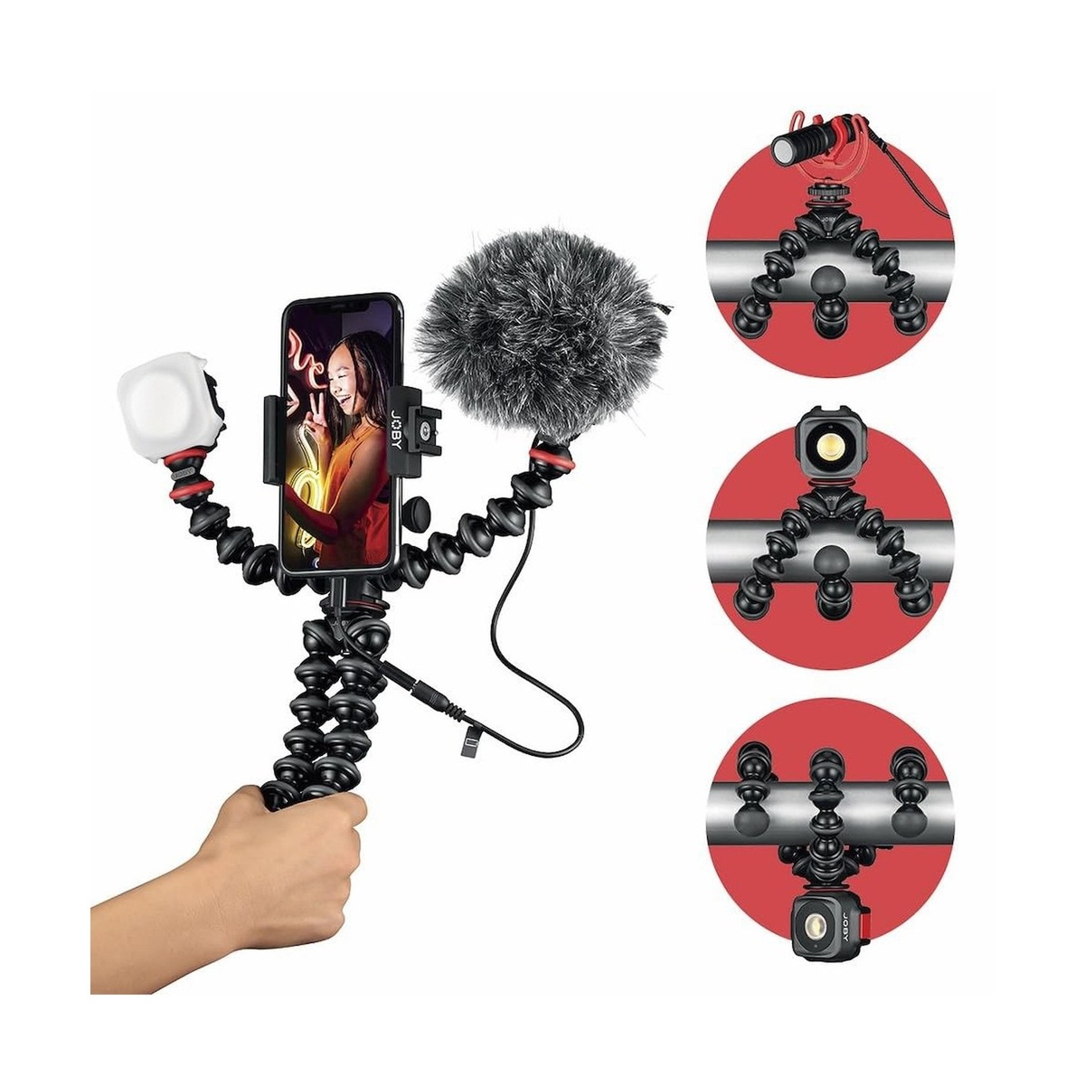 スマホアクセサリー JOBY gorillapod Mobile Vlogging Kit JOBY GorillaPod Mobile Vlogging Kit (Smartphone Rig, Wavo Mobile