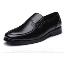 Men Leather Formal Business Shoes Male Office Work Flat Shoes Party Wedding