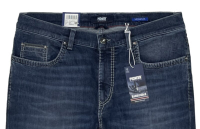 Pioneer Rando W 36 L 34 HANDCRAFTED Stretch Jeanshose Blau