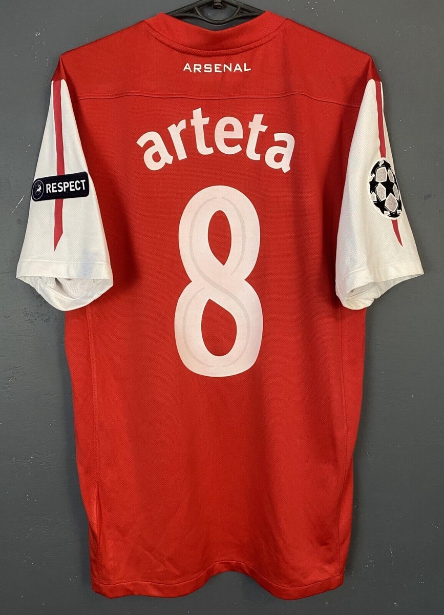 MEN'S UEFA FC ARSENAL 2011/2012 MIKEL ARTETA SOCCER FOOTBALL SHIRT