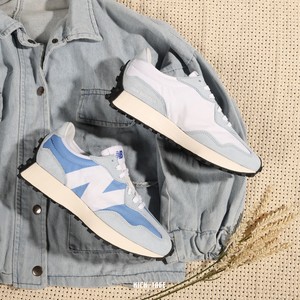New Balance 327 NB Unisex NB327 White Blue Grey MS327LC1 Sneakers Shoes |  eBay
