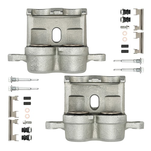 Pair Front Brake Caliper w/ Brackets For Chevy Silverado/GMC Sierra 1500 1999-06 - Picture 11 of 16