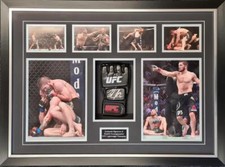 Khabib Nurmagomedov Signed & FRAMED UFC GLOVE MITT Autograph AFTAL COA Khabib Nurmagomedov Signed & FRAMED UFC GLOVE MITT Autograph AFTAL COA