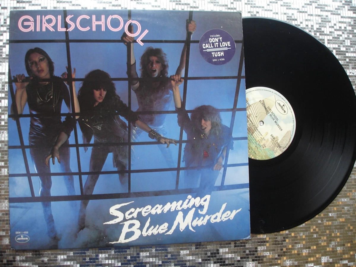 見本盤GIRLSCHOOL Screaming Blue Murder レコード Girlschool