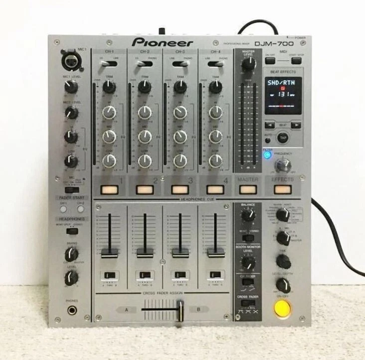 Pioneer DJM-700 Silver Digital DJ Mixer 4-Channel 4ch DJM700 DJM