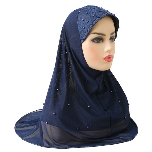 Pull On Wear Instant Women Muslim Hijab Turban Prayer Shawl Burqa Arab Headscarf - Picture 18 of 83