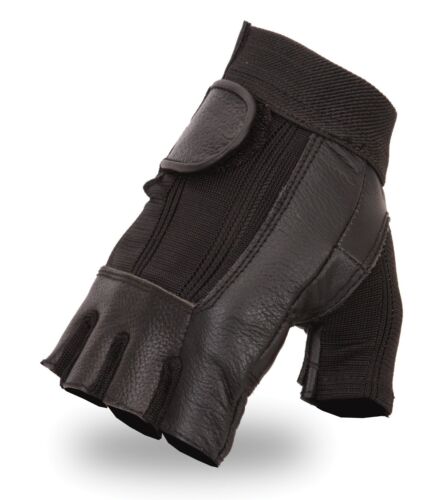 Haltérophilie cuir rembourré gymnase entraînement fitness sport vélo gants  - Photo 1/3