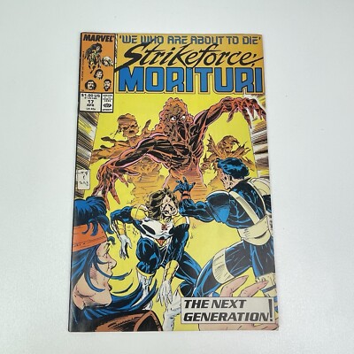 Strikeforce Morituri Comic 17 Copper Age First Print 1988 Gils Williams Marvel