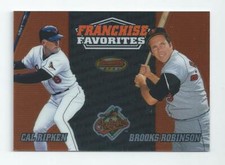 Cal Ripken & Brooks Robinson 2000 Bowman's Best Franchise Favorites Insert Card