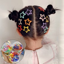 Star Hairpins Snap Clips Girls Cute Colorful Fashion 25PC Sweet Hair Accessories