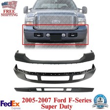 Front Bumper Primed Upper Cover Valance For 05-07 Ford Super Duty F-250350