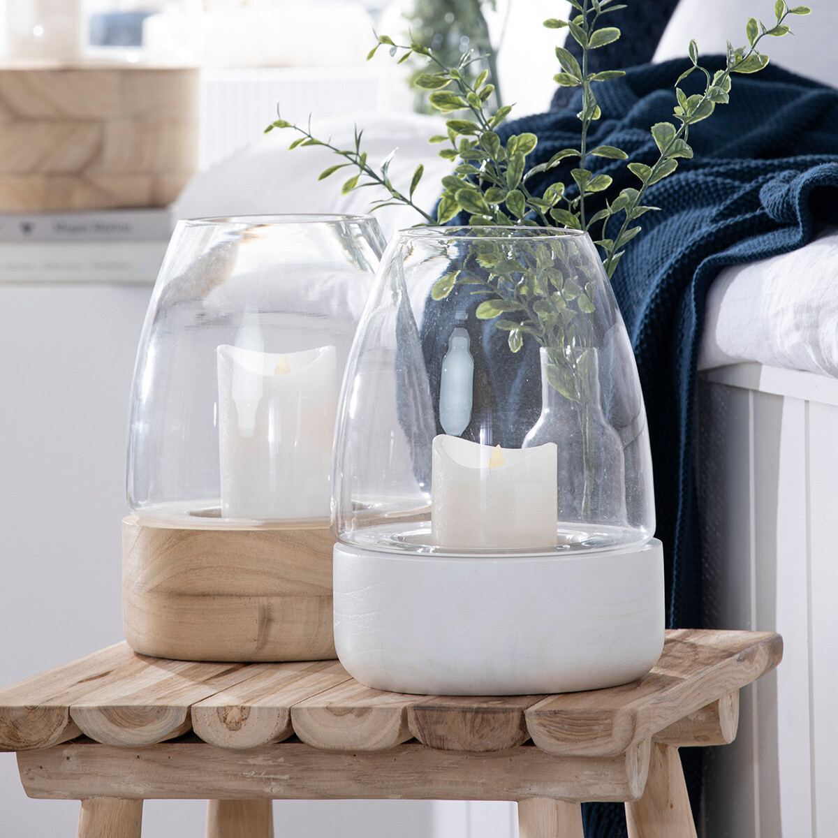 New Habitat Hastings Hurricane Natural Candle Holder eBay