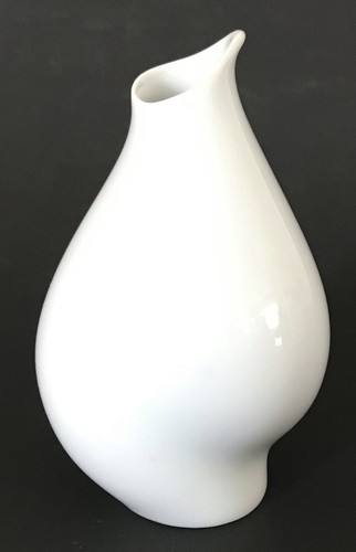 ROSENTHAL Op-Art HEIDENREICH Modernist Design SEVEN FACES White Gesichter VASE - Picture 7 of 9