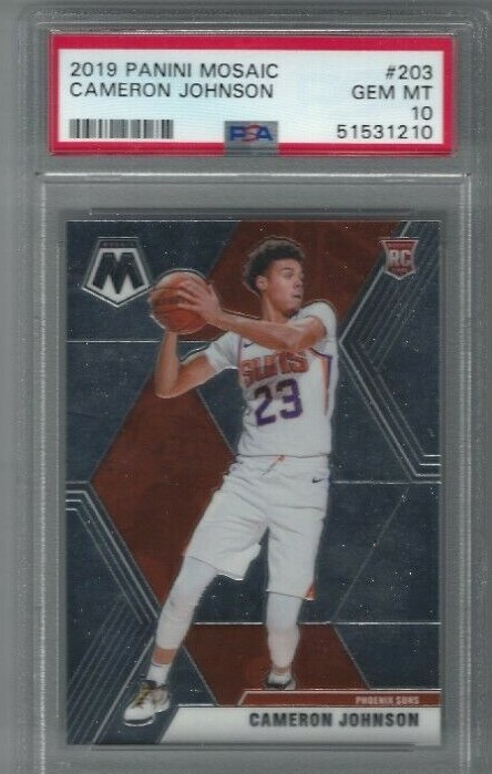 2019 PANINI MOSAIC #203 CAMERON JOHNSON PSA 10 GEM MINT RC ROOKIE SUNS