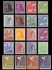 EBS Germany 1947 Allied Occupation - Peaceful Occupations - Michel 943-962 MNH**