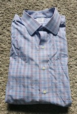 Brooks Brothers Non-Iron Plaid Button Down Long Sleeve Shirt Men's 16 1/2 x 31