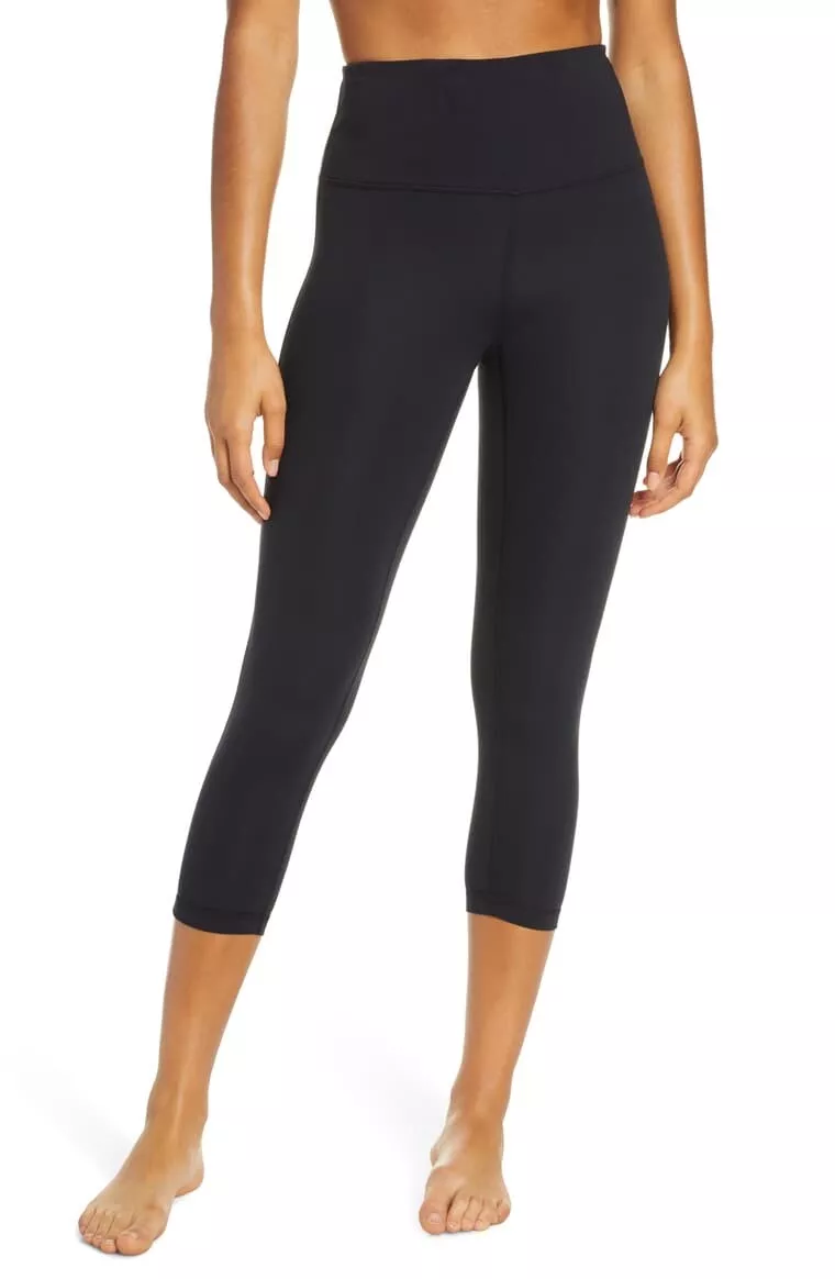 Zella Studio Crop Lite Leggings - Black - Small