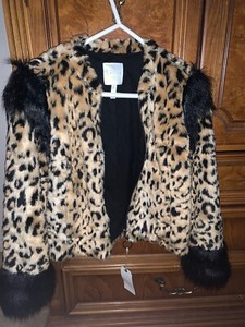 leith faux fur jacket