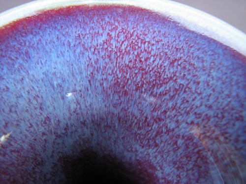Vtg Chinese Oxblood Sang De Boeuf Flambe Drip Glaze Porcelain Double Handle Vase - Picture 6 of 12