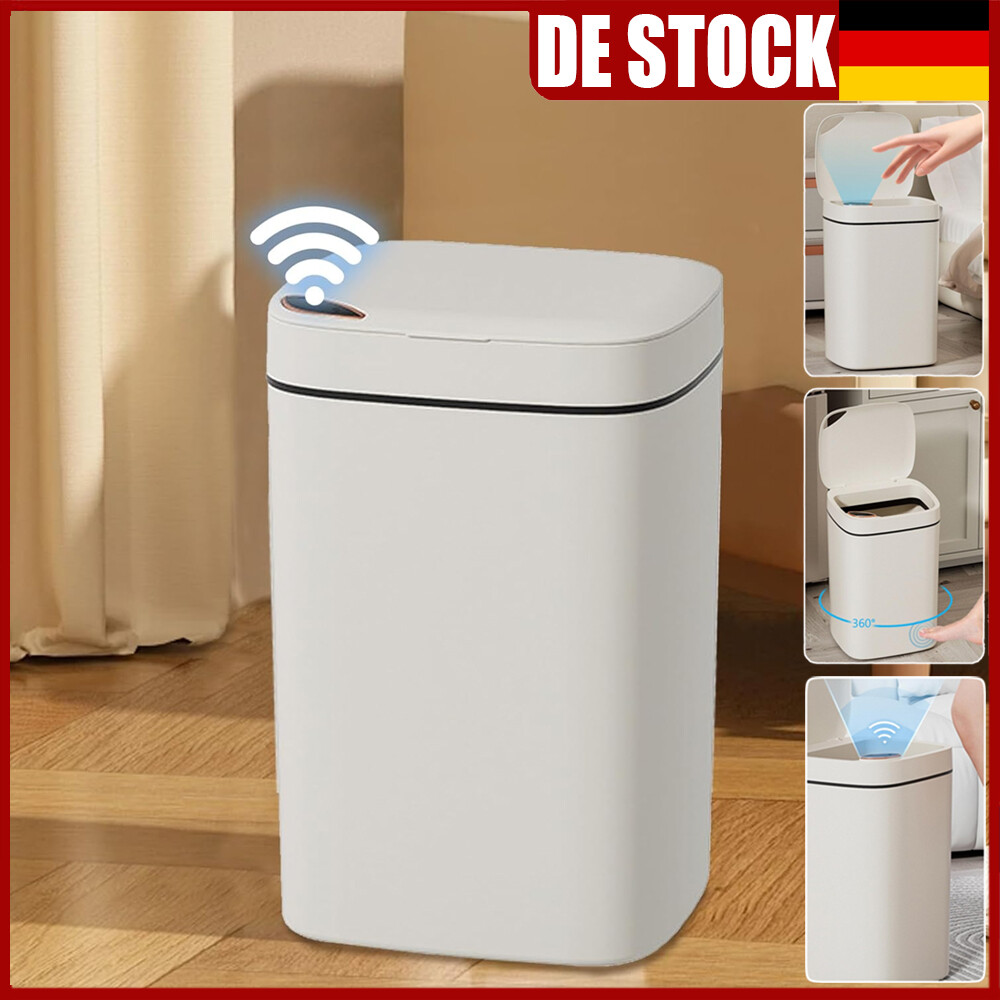 14L Sensor Mülleimer Sensoreimer Mülltonne Mit Deckel Abfallbehälter Papierkorb