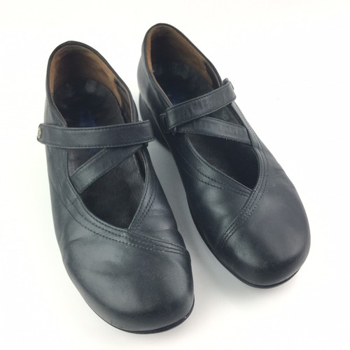 Wolky Shoes Womens 38/ 7.5 Passion Mary Jane Black Leather  Comfort Casual - Picture 2 of 8