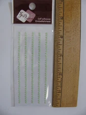 Zva Creative GEMS GREEN Self-Adhesive NOS