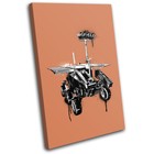 Mars Rover Space NASA Illustration SINGLE CANVAS WALL ART Picture Print
