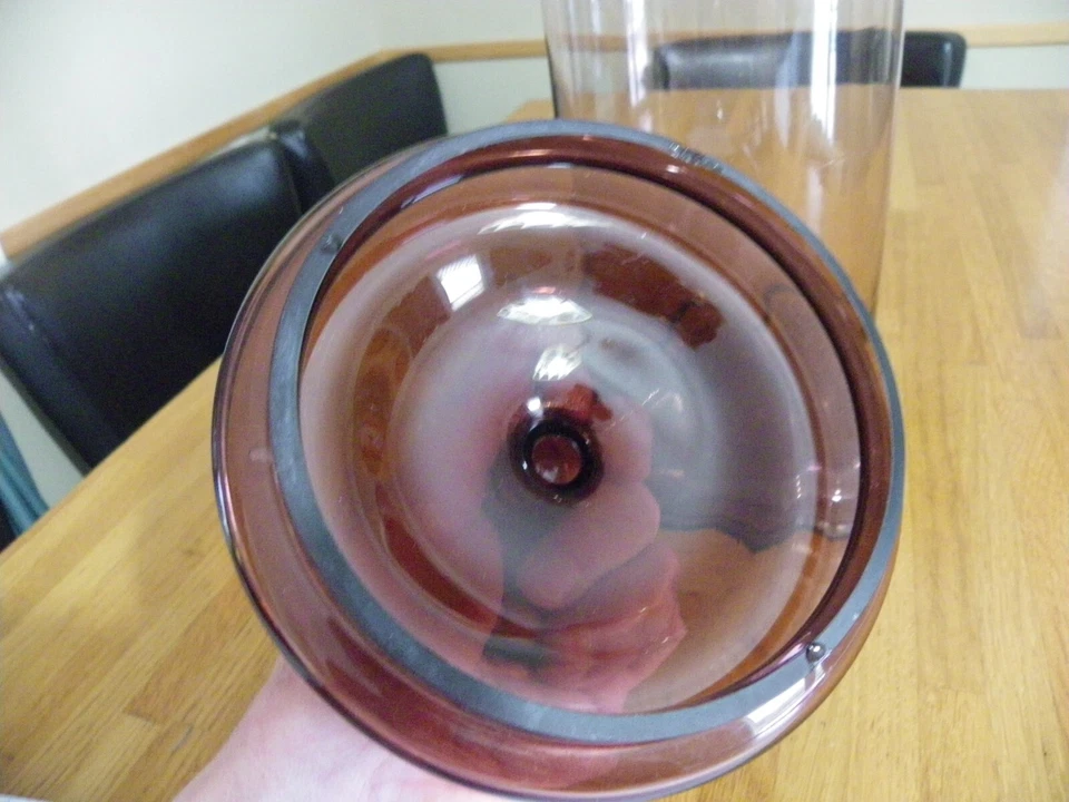 POT A PHARMACIE ANCIEN EN VERRE AVEC COUVERCLE - Photo 4/4