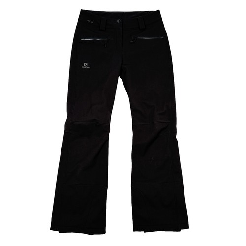 Salomon Clima Pro Storm Snow Ski Pants Womens Black Waterproof