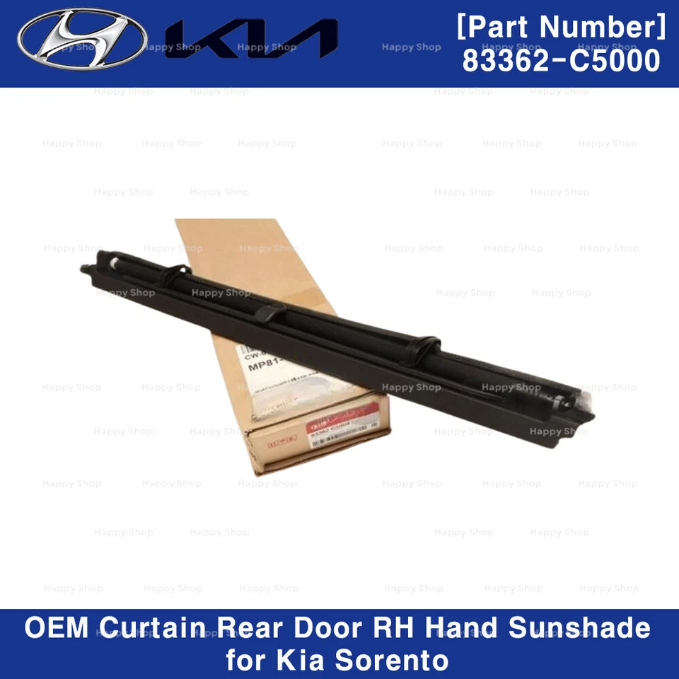 83362C5000 Cortina Original Puerta Trasera Derecha Parasol Derecha para Kia Sorento 2017-2021 Foto 2 de 4