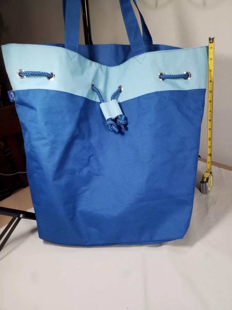 LEENIE BLUE CANVAS DUCK FABRIC TOTE/BEACH BAG Style 34301/M2502 American Studio