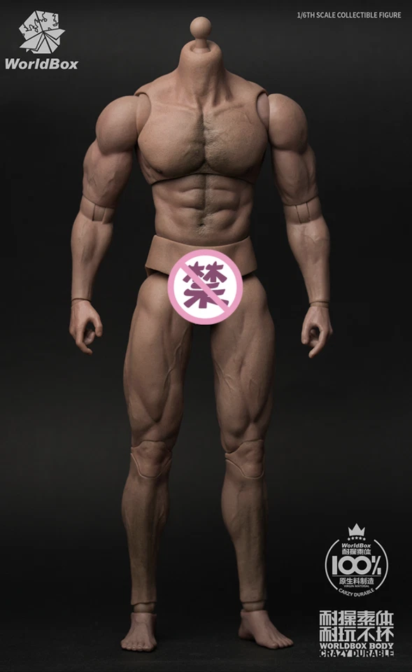 Worldbox AT027 1/6 scale Ripped Strong Man Male Figure w/ head Chris Redfield - Image 3 of 4