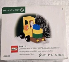 Dept 56 North Pole Series - LEGO Brick Lift #56809 - EUC
