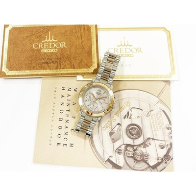 Seiko Credor Pacifique Gcbg998 4S77 Automatic SS/K18PG Gray Dial 39mm A Rank    