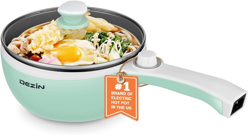 Hot Pot Electric Upgraded Non-Stick Sauté Pan Rapid Noodles Cooker 1.5L Green - Picture 12 of 12