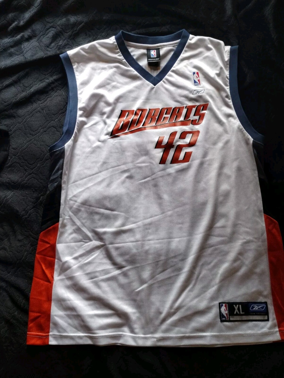 Vintage Sean May #42 Charlotte Bobcats NBA Reebok Jersey Size XL  