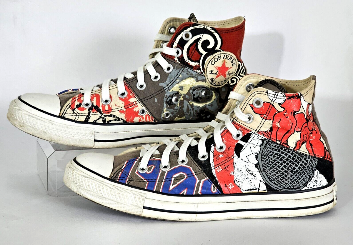 Converse All Star Chuck Taylor Zombie Street Art Vintage Hi-Top