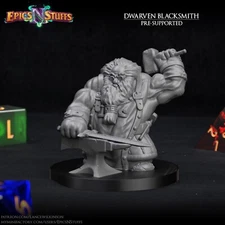 Dwarven Blacksmith by Epics N Stuffs | D&D | DnD | Print on Demand
