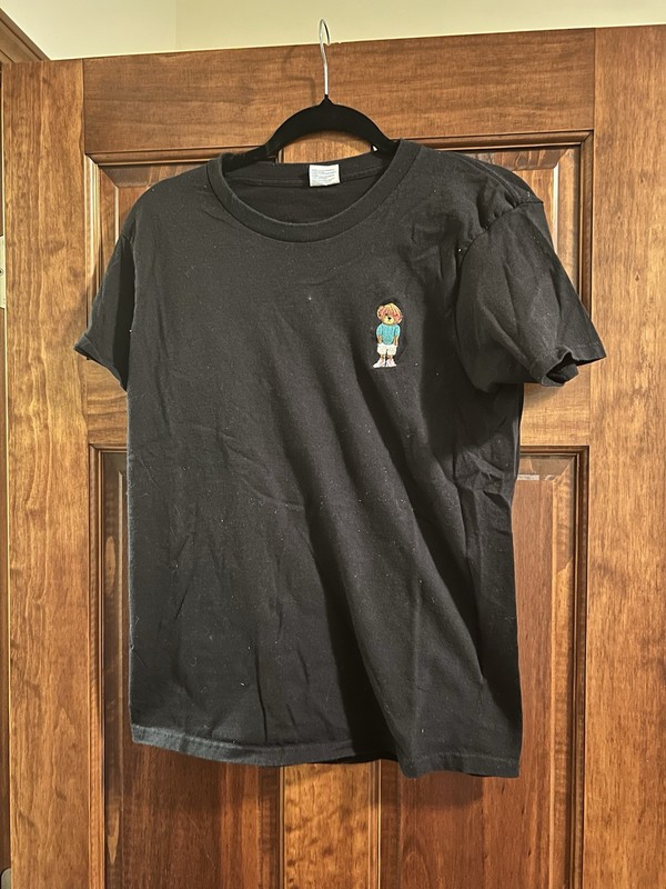 mens Black Chill Bear Graphic Tshirt