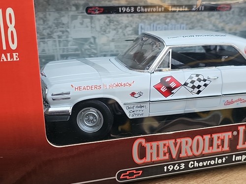 VINTAGE WELLY CHEVROLET LEGENDS 63 CHEVROLET IMPALA Z-11 DON NICHOLSON NICE CAR - Picture 14 of 24
