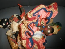 Vintage Topsy Turvy African Dolls 11"