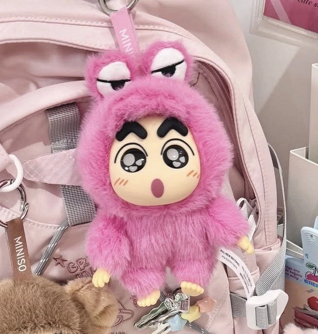 Miniso Crayon Shinchan Blind Box Plush Keychain Toy Waniyamasan - Image 2 of 3